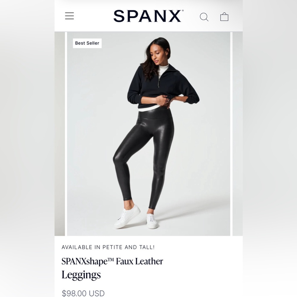 SPANX Faux Leather leggings - M